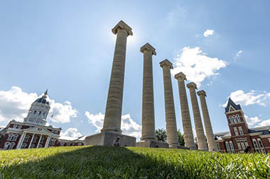Jesse Hall and the Columns, Mizzou campus