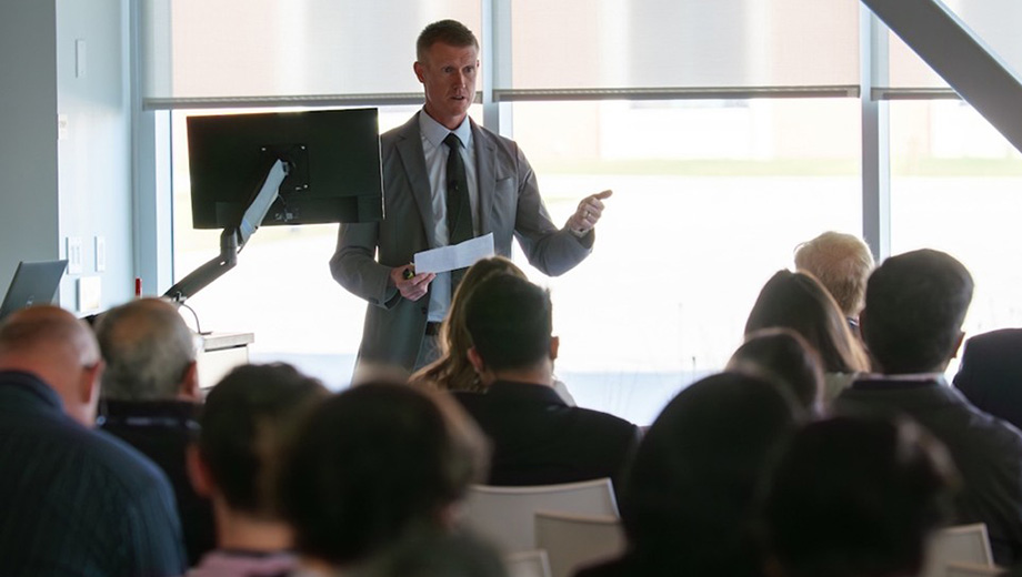 Dave Arnold gives opening remarks.