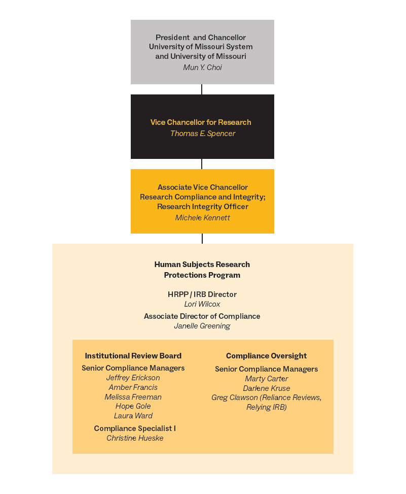 HRPP/IRB org chart