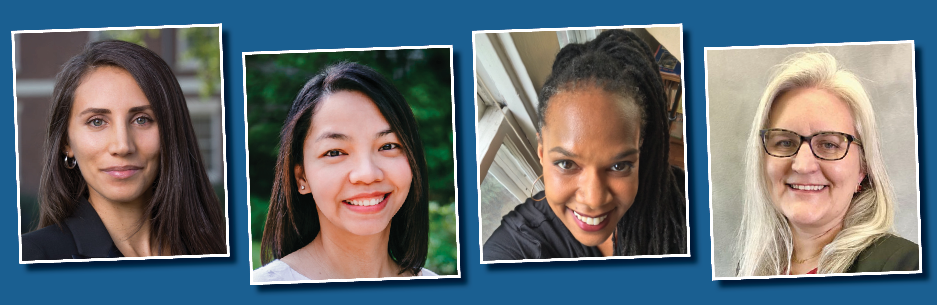 Left to right: Ayca Fackler, Assistant Professor, Learning, Teaching and Curriculum; Aileen Garcia, Assistant Professor, Human Development and Family Science; Maya Gibson, Assistant Teaching Professor, Women’s and Gender Studies; and Alisha Johnson, Assistant Professor, Nursing