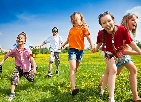 Group of children playing