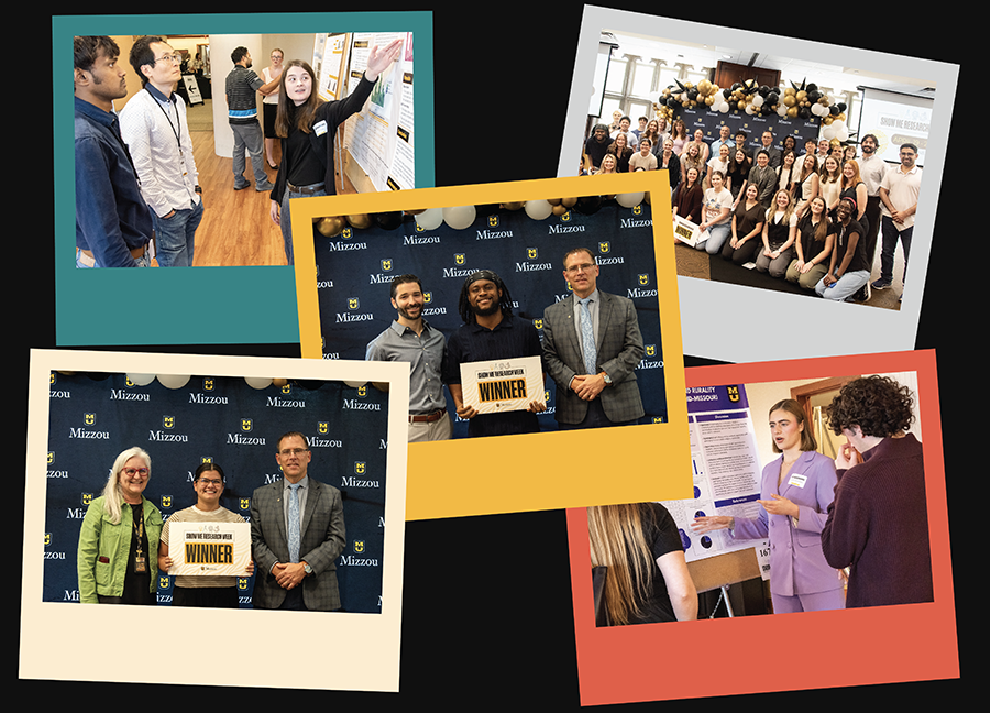 Collage of photos from Show Me Research Week 2026