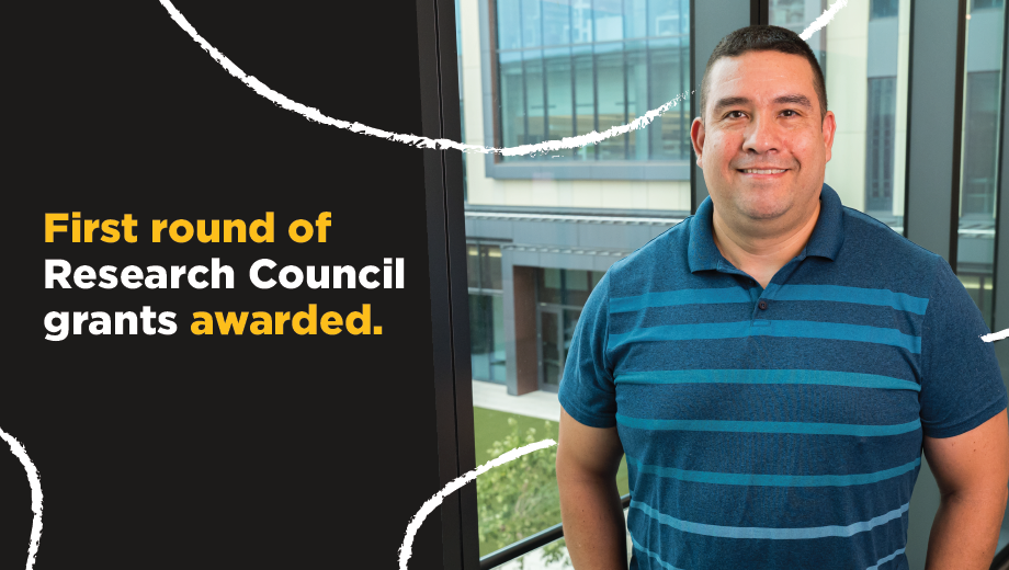 First round of Research Council grants awarded; image features one of the winners : Jorge Gomez-Gutierrez.