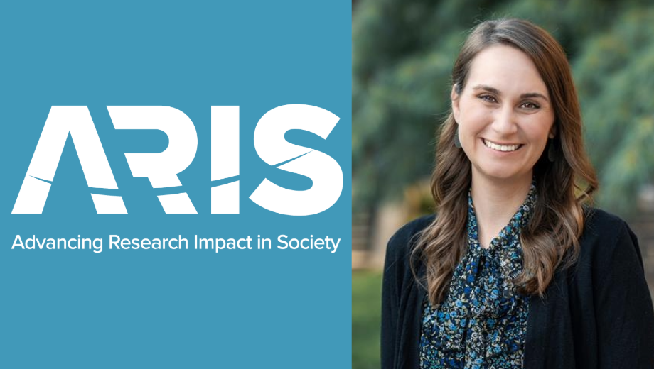 ARIS - Advancing Research in Society with portrait of Rachel Nielsen.