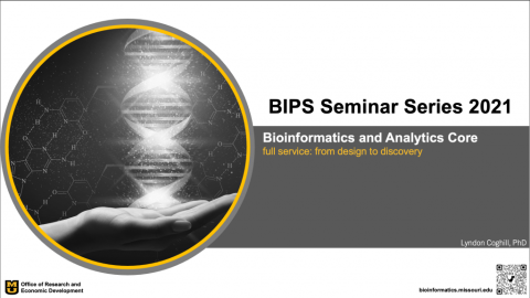 Image states that BAC director Dr. Lyndon Coghill recently gave a talk to the Bioinformatics in Plant Sciences undergraduate group.