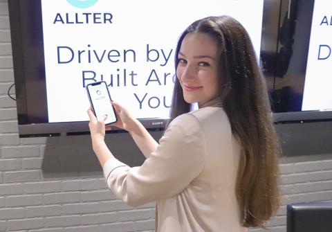 Michelle Gershkovich demonstrates ALLTER.