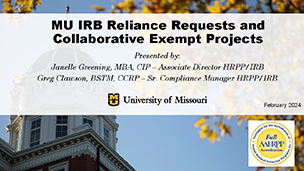 Reliance requests and collaborative exempt projects