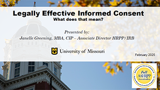 Legally effective informed consent: What does that mean?