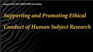 Newsletter masthead with gray and black tiger stripe background