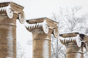 First snow on the Columns