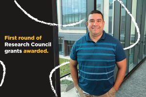 First round of Research Council grants with image of Jorge Gomez-Gutierrez, one of the grant recipients.