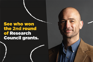 See who won the 2nd round of Research Council Grants with photo of Seth Howes