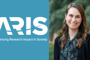 ARIS advancing research in society with portrait of Rachel Nielsen.
