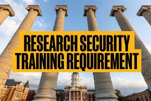 Research Security Training Requirement with the Columns in the background