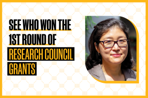 See who won the first round of research council grants with headshot of So-Yon Park